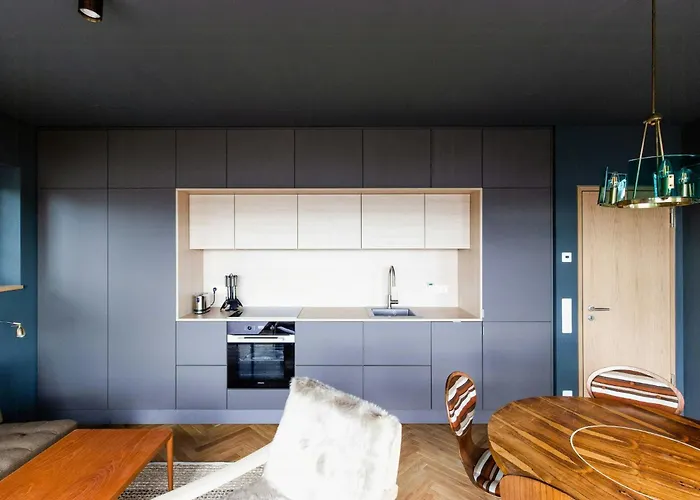 Architect House With Vintage Classics By River * Suderstapel